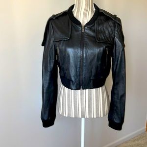 Soft black Moto leather jacket